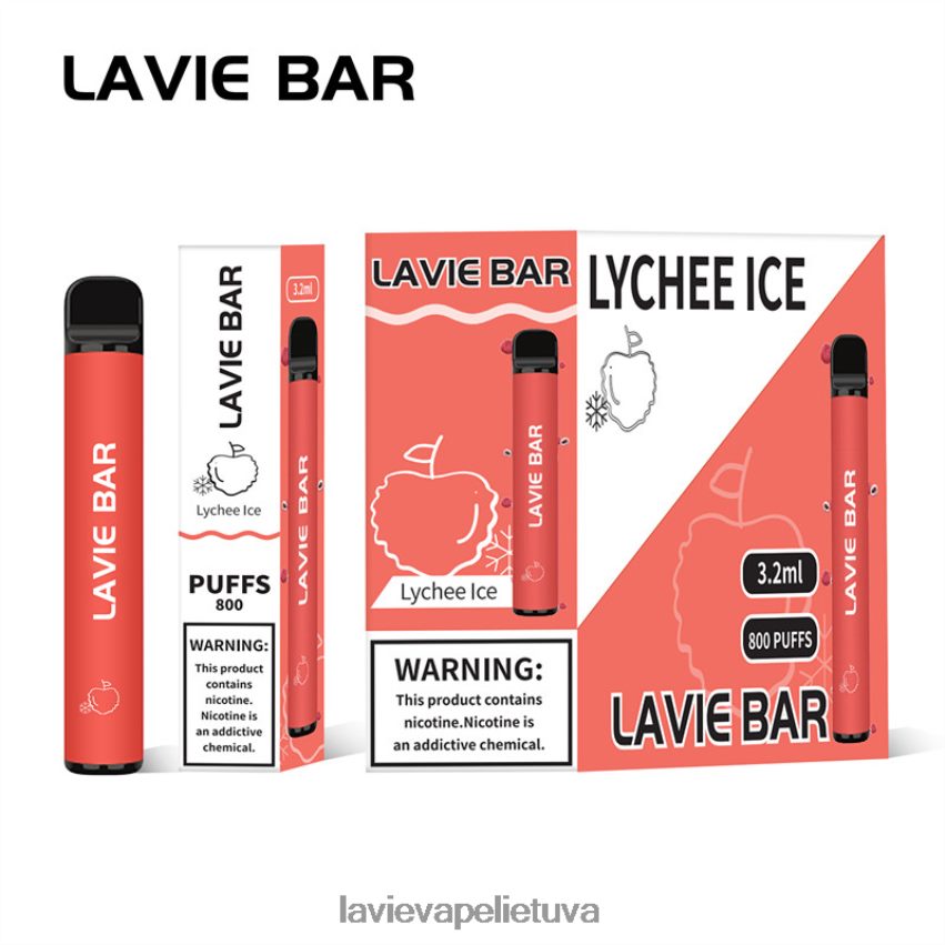 N226RV313 Lavie Vape Lietuva | ličių ledas LAVIE BAR 800 išpūtimų